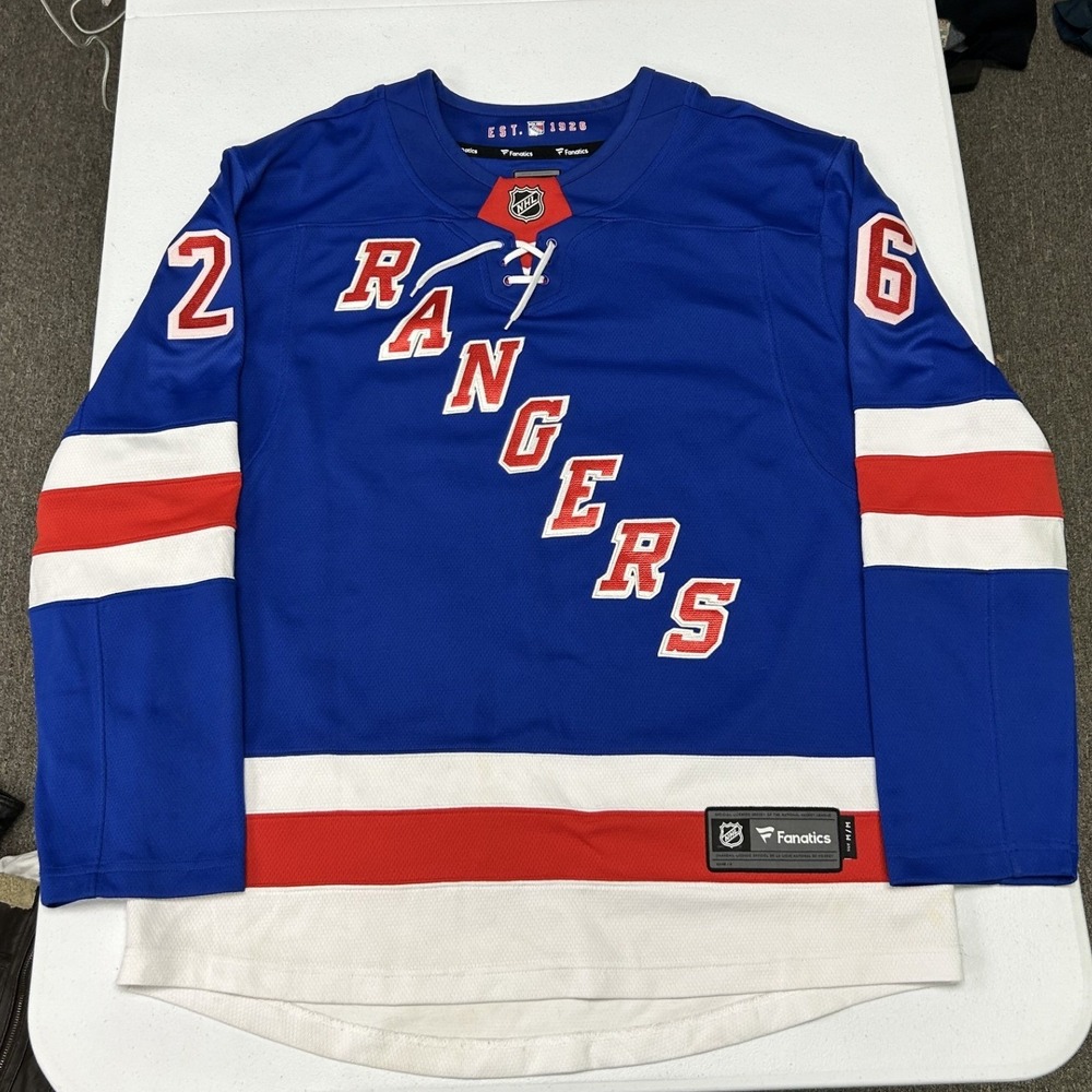 Fanatics NHL Jersey Mens Medium Blue Jimmy Vesey New York Rangers 26 Home